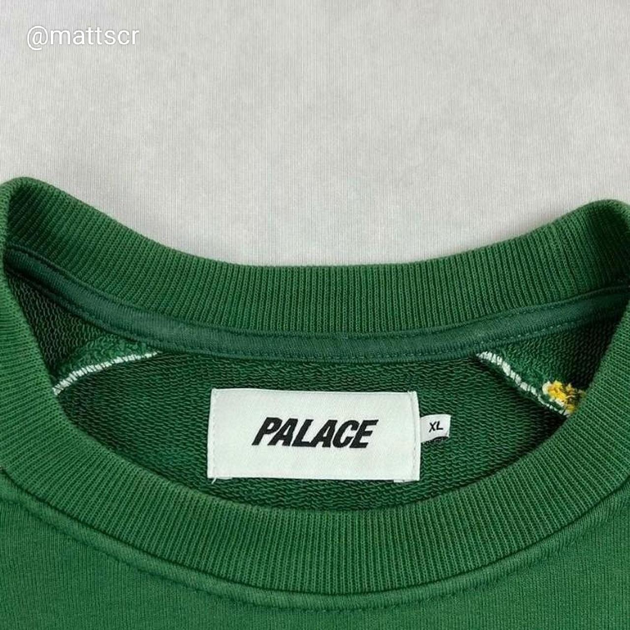 Palace Tri-Ferg Crew Green Men's - FW15 - US