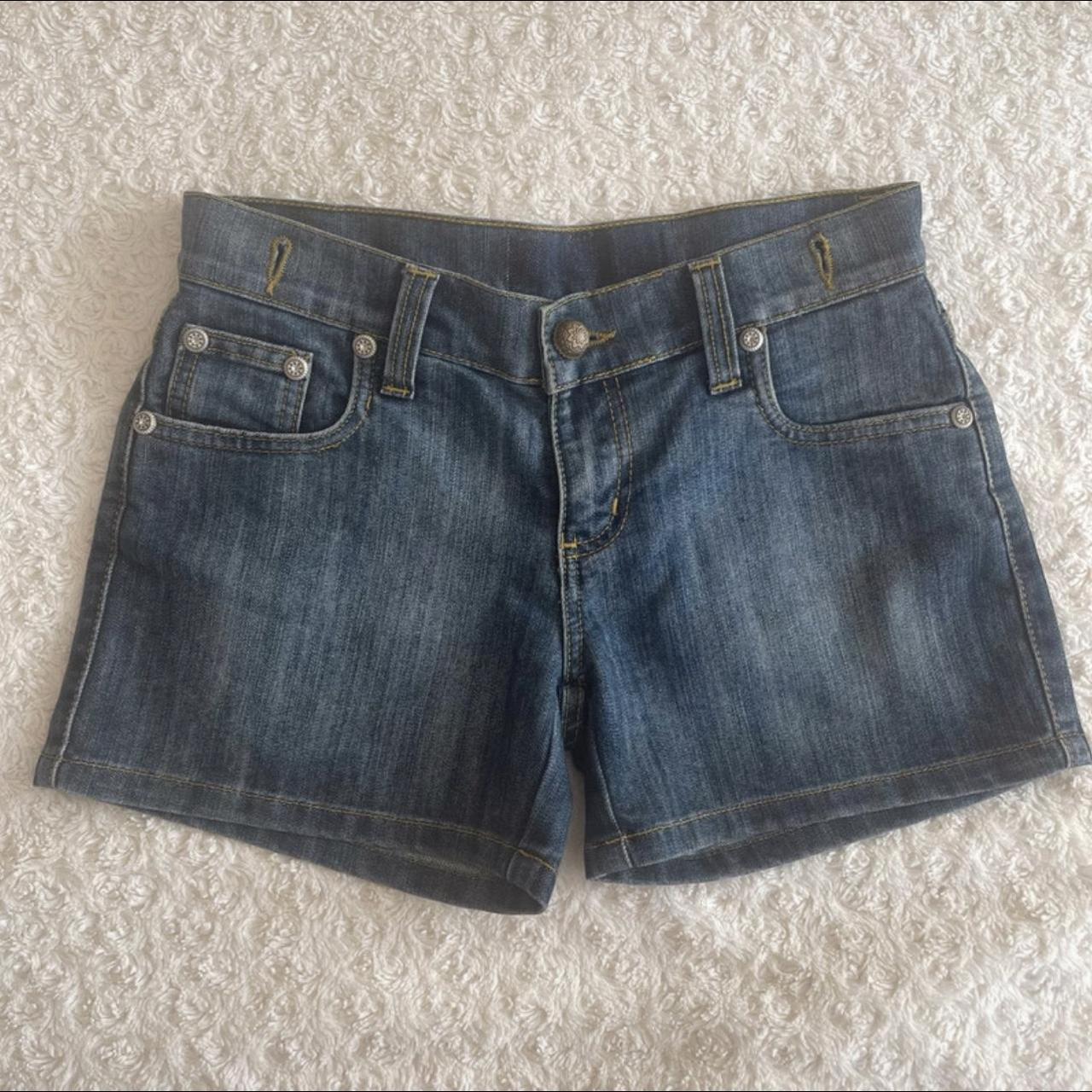 Women's Blue and Navy Shorts | Depop