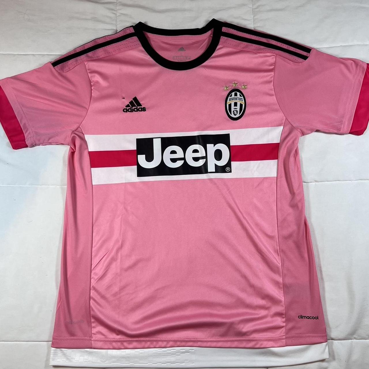 Pink Juventus Jeep Soccer Jersey Minor Flaw Posted... - Depop