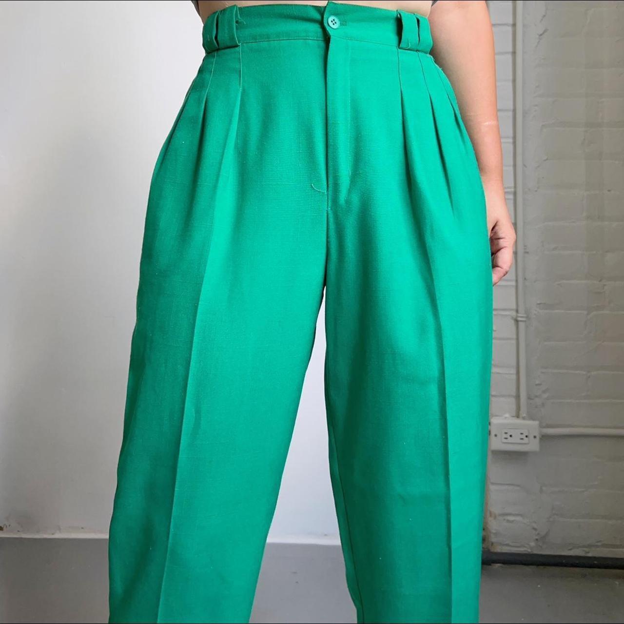 Bright green best sale pants womens