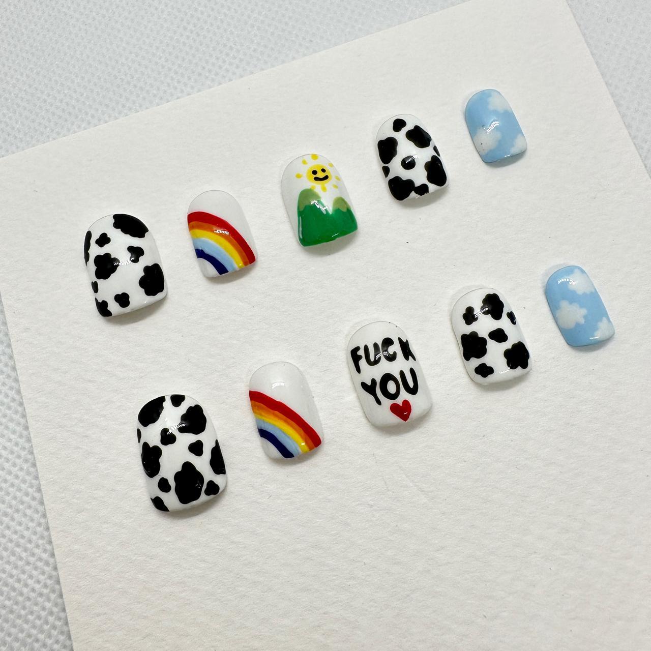 💅🏼 Custom made press on nails for you 💖 ♡︎ One of a... Depop