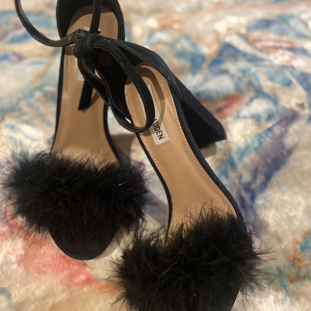 Steve madden fluffy discount heels