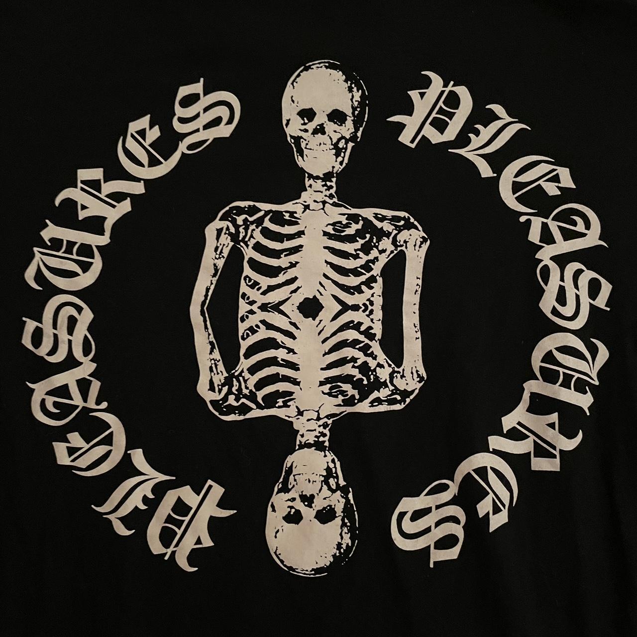 Pleasures hot sale skeleton shirt