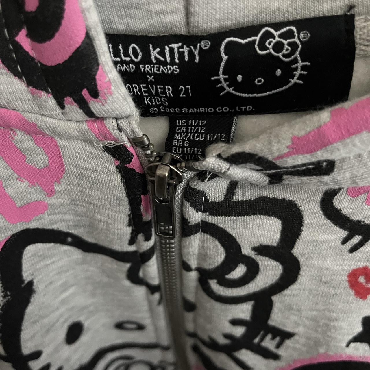 Kids hello kitty all over print jacket with hood depop