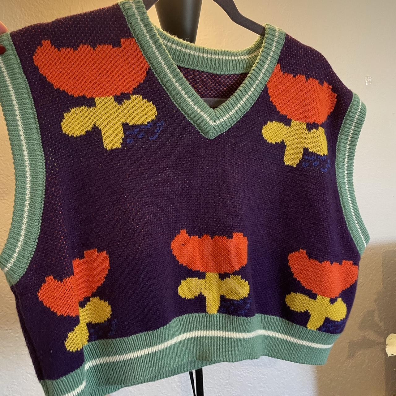 Purple And Green Tulip Vest Does Not Have A Depop