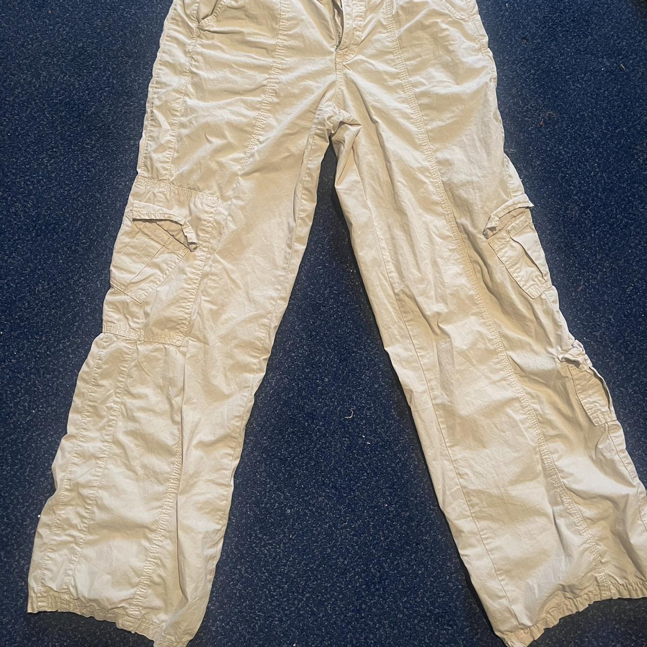 Urban Outfitters BDG Ecru Low Rise Cargo Pants SOLD... - Depop