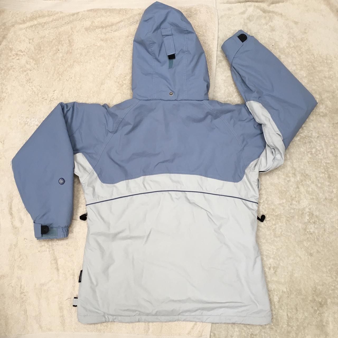 Columbia Sportswear Women's Blue and Grey Coat | Depop