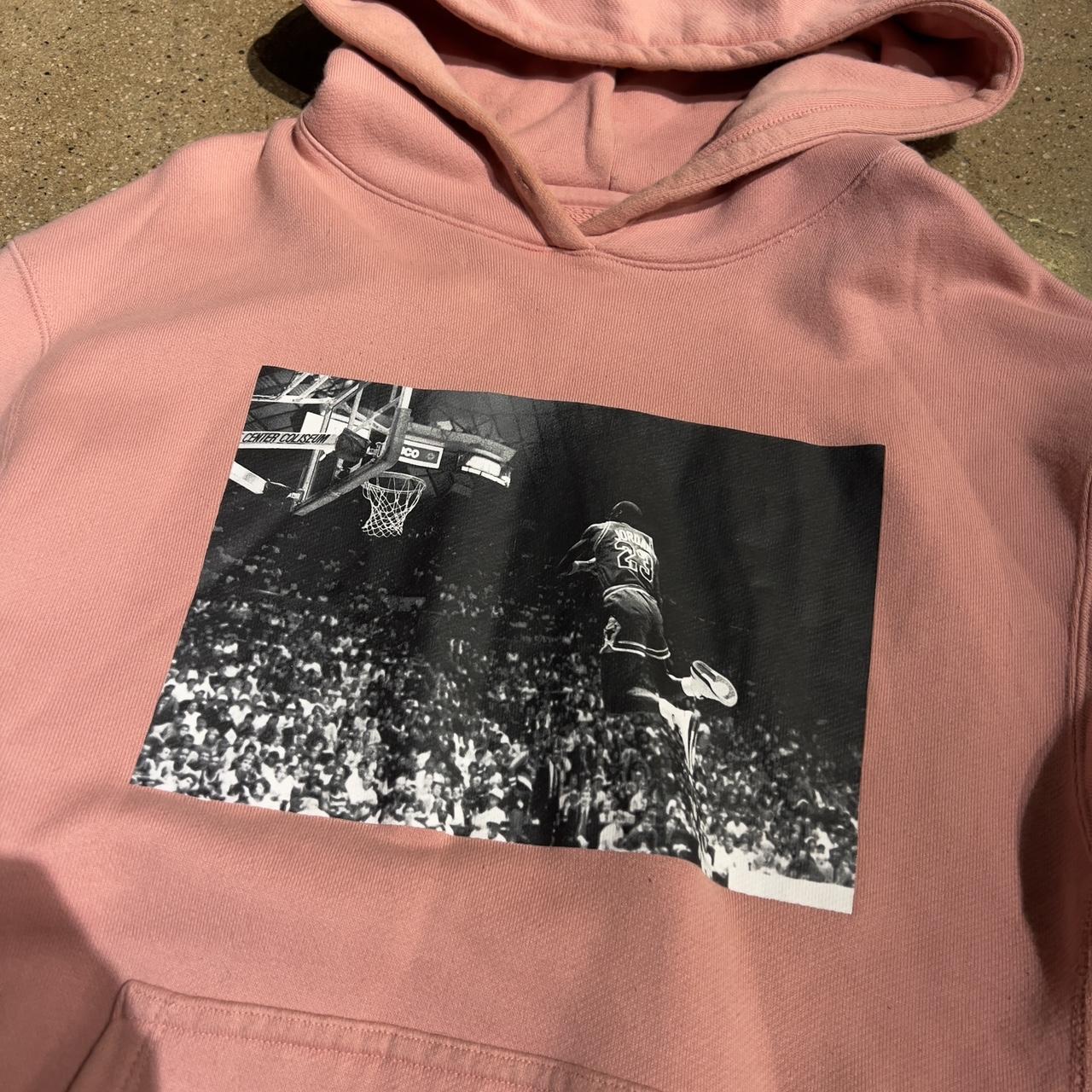 jordan x union flying high hooded sweatshirt rust pink