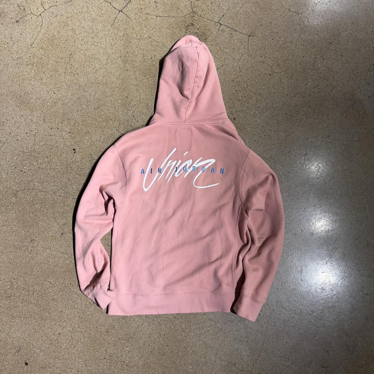 jordan x union flying high hooded sweatshirt rust pink
