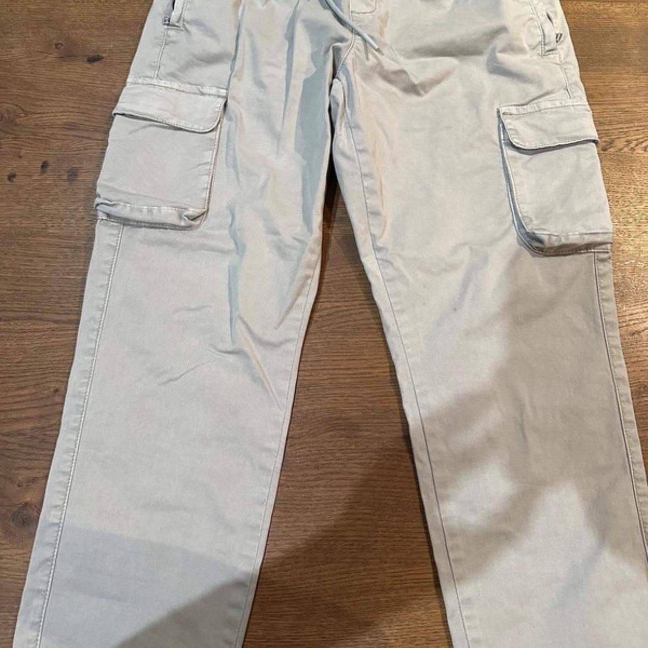 ARNE Garment Dye Cotton Cargo Pant in Stone size... Depop