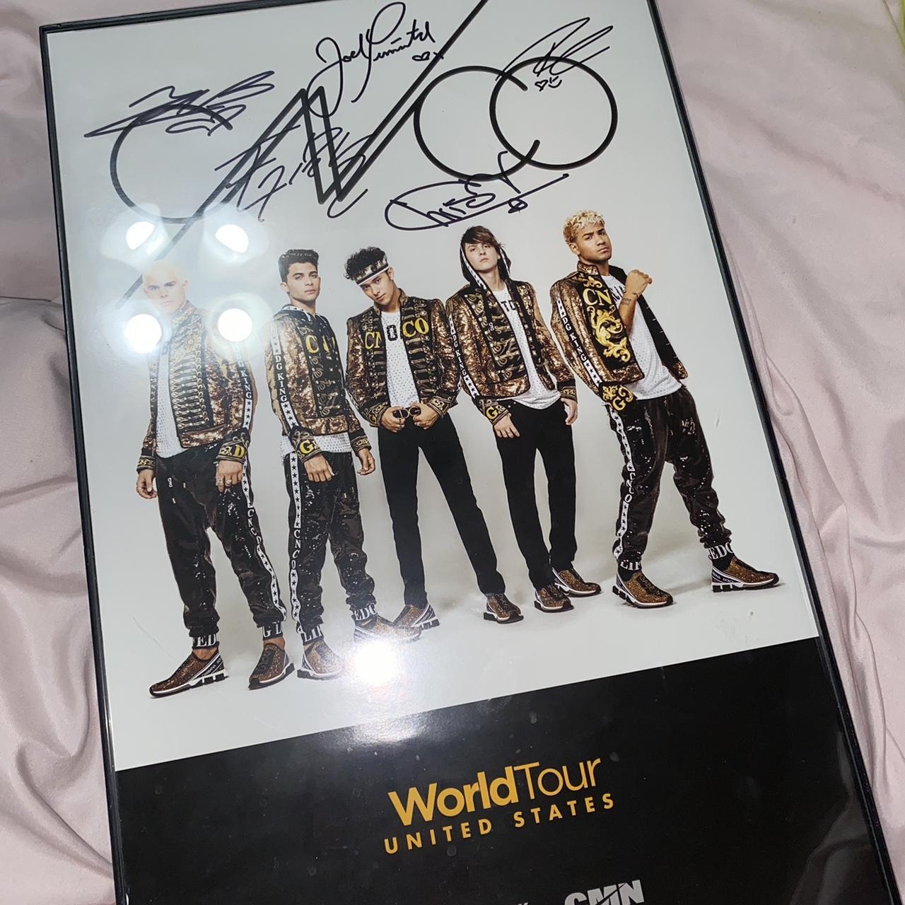 CNCO World Tour signed poster on sale