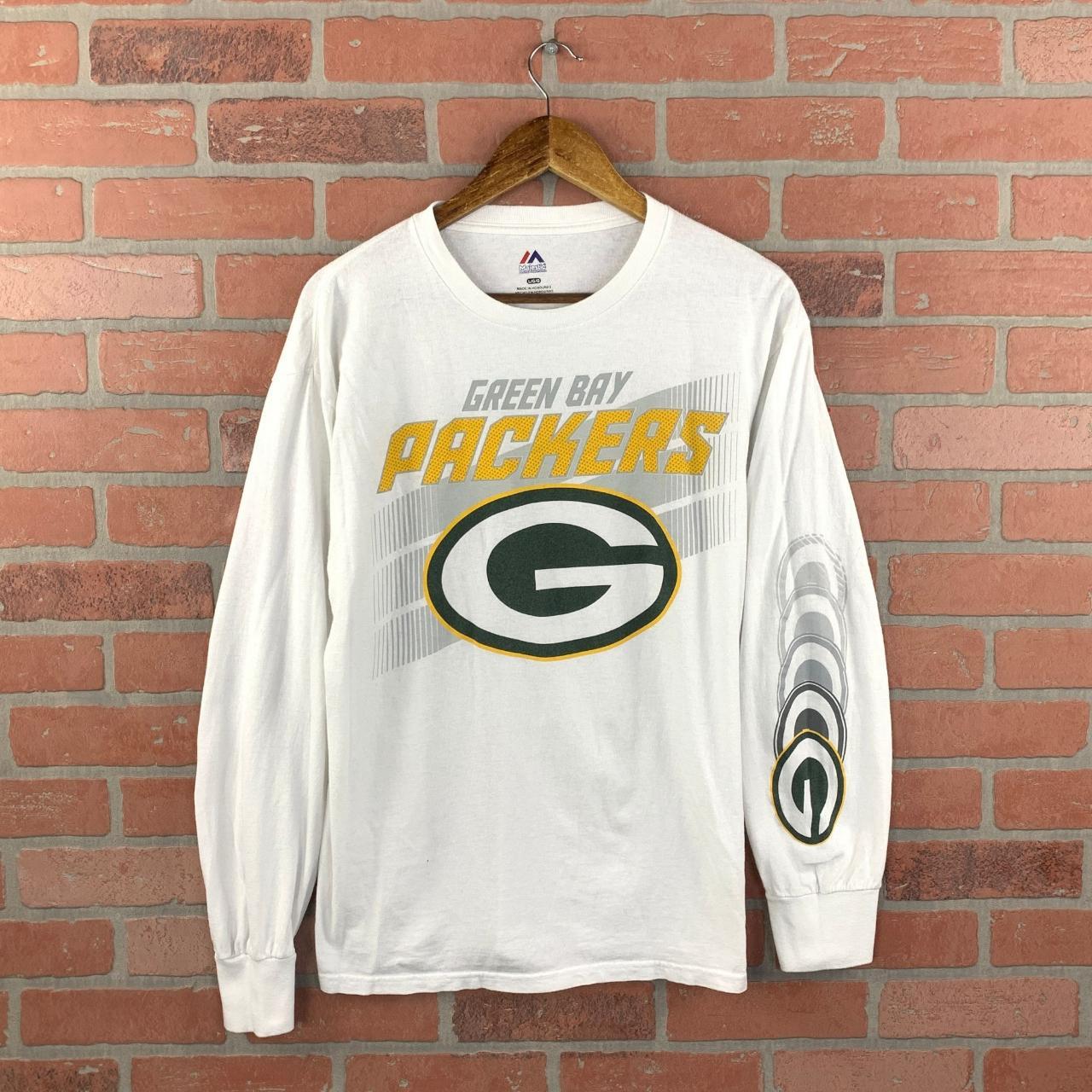 Green Bay Packers Majestic NFL Long Sleeve Jersey Long Sleeved NFL Jersey