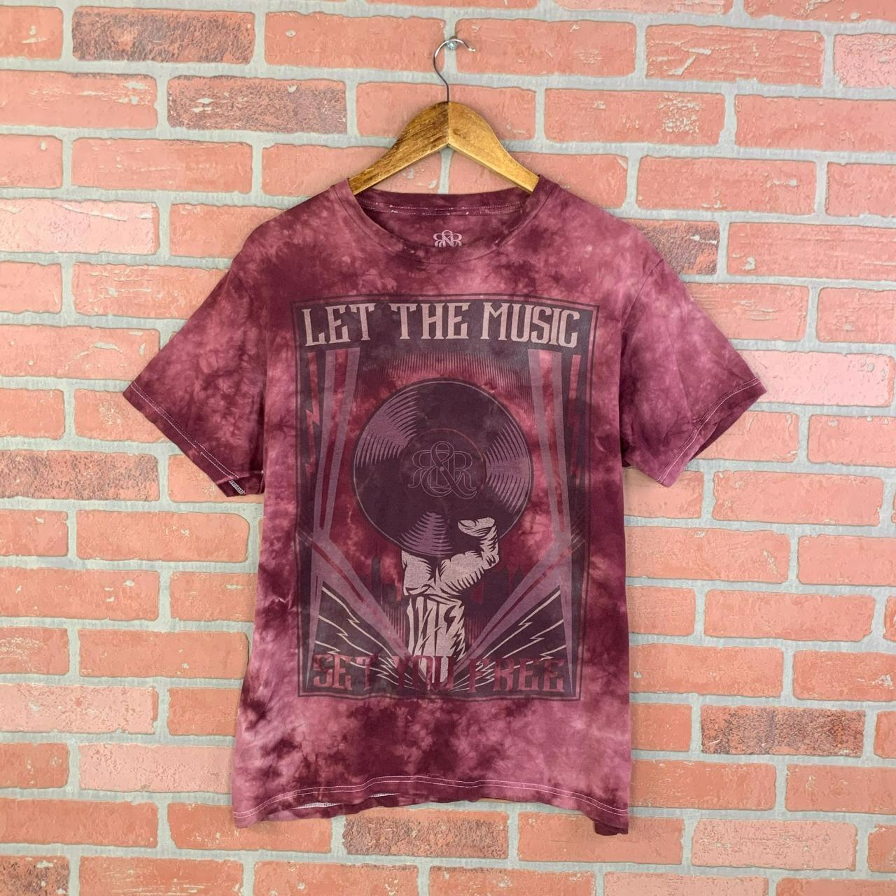 burgundy tie dye shirt