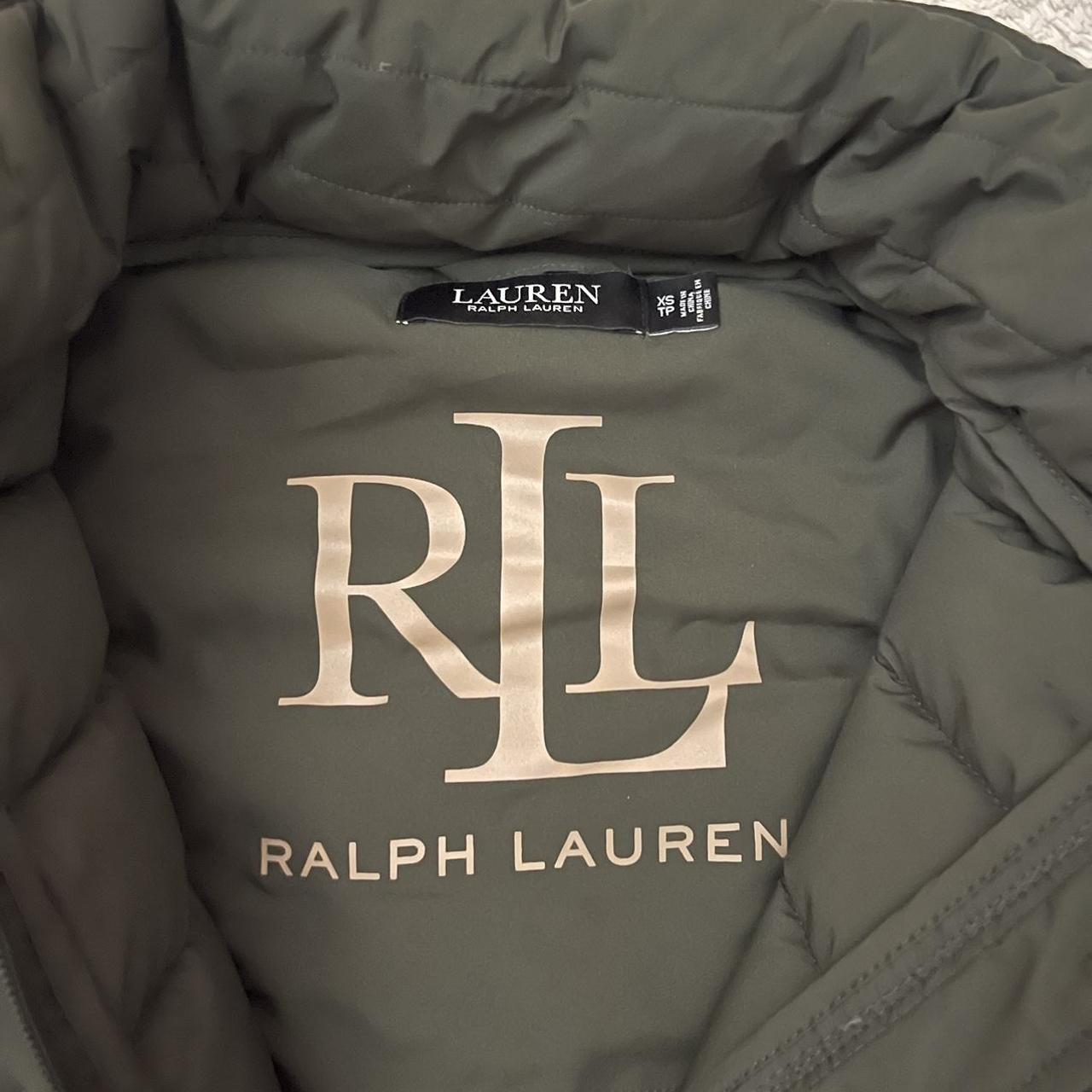 Ralph Lauren Women's Green and Black Jacket | Depop