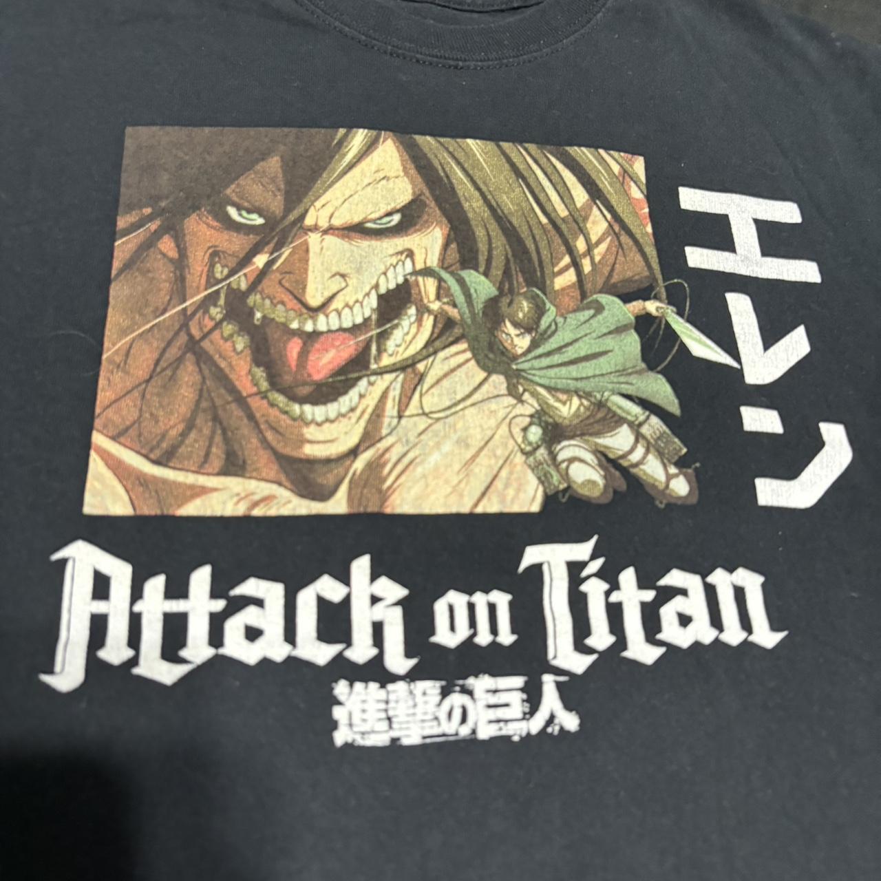 Attack On Titan Ripple Junction Graphic T Shirt Size Depop