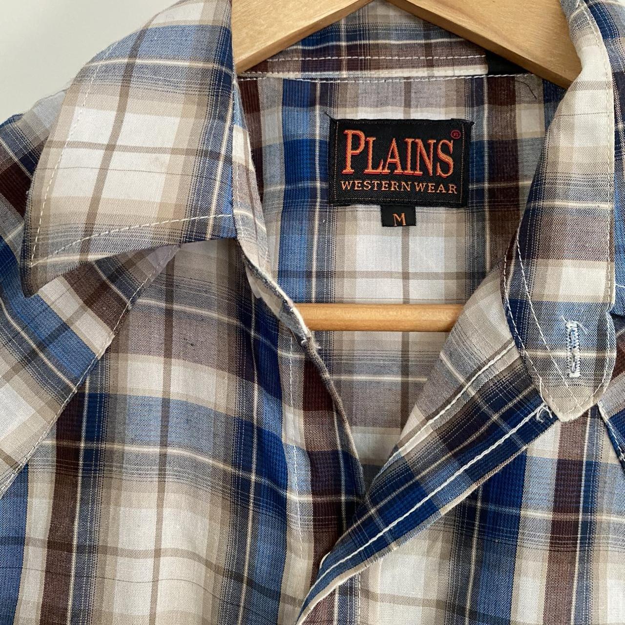Western Plains western press stud shirt. Size medium. - Depop