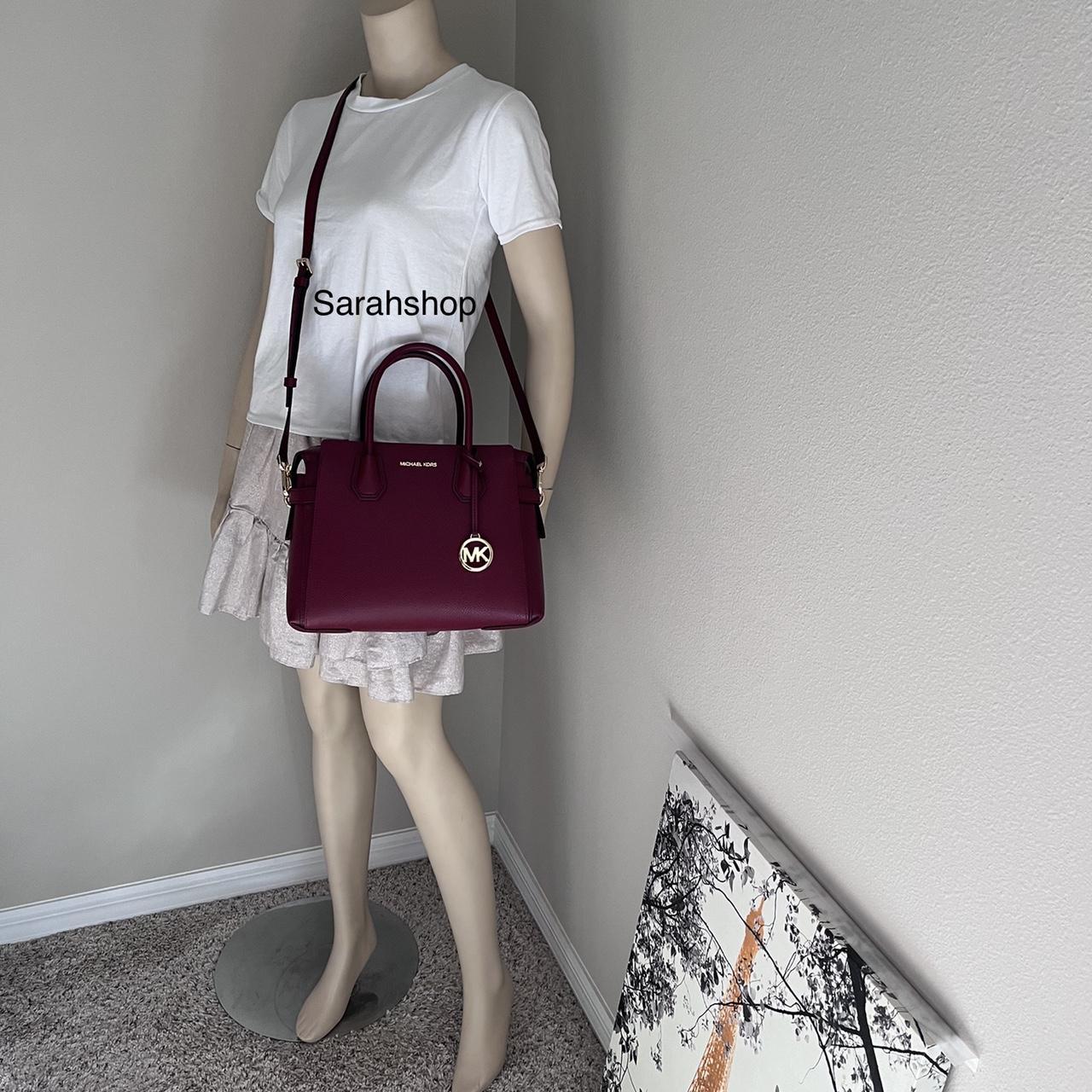 Michael Kors Women's Burgundy Bag | Depop