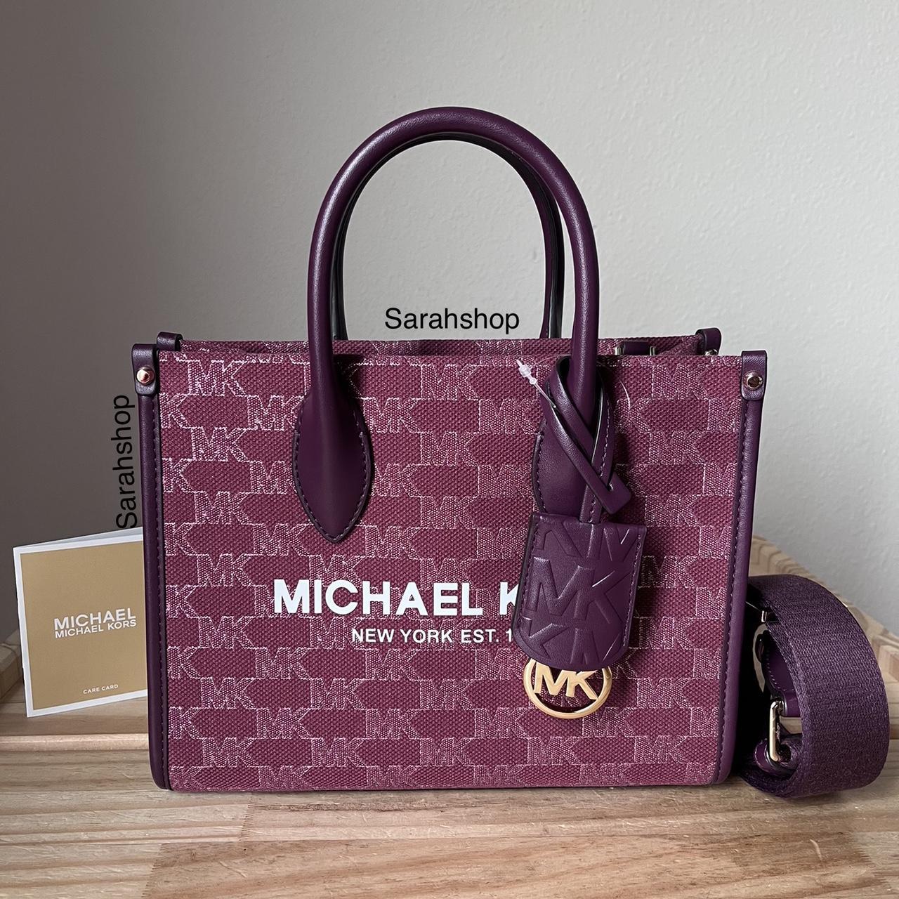 Burgundy outlet mk purse