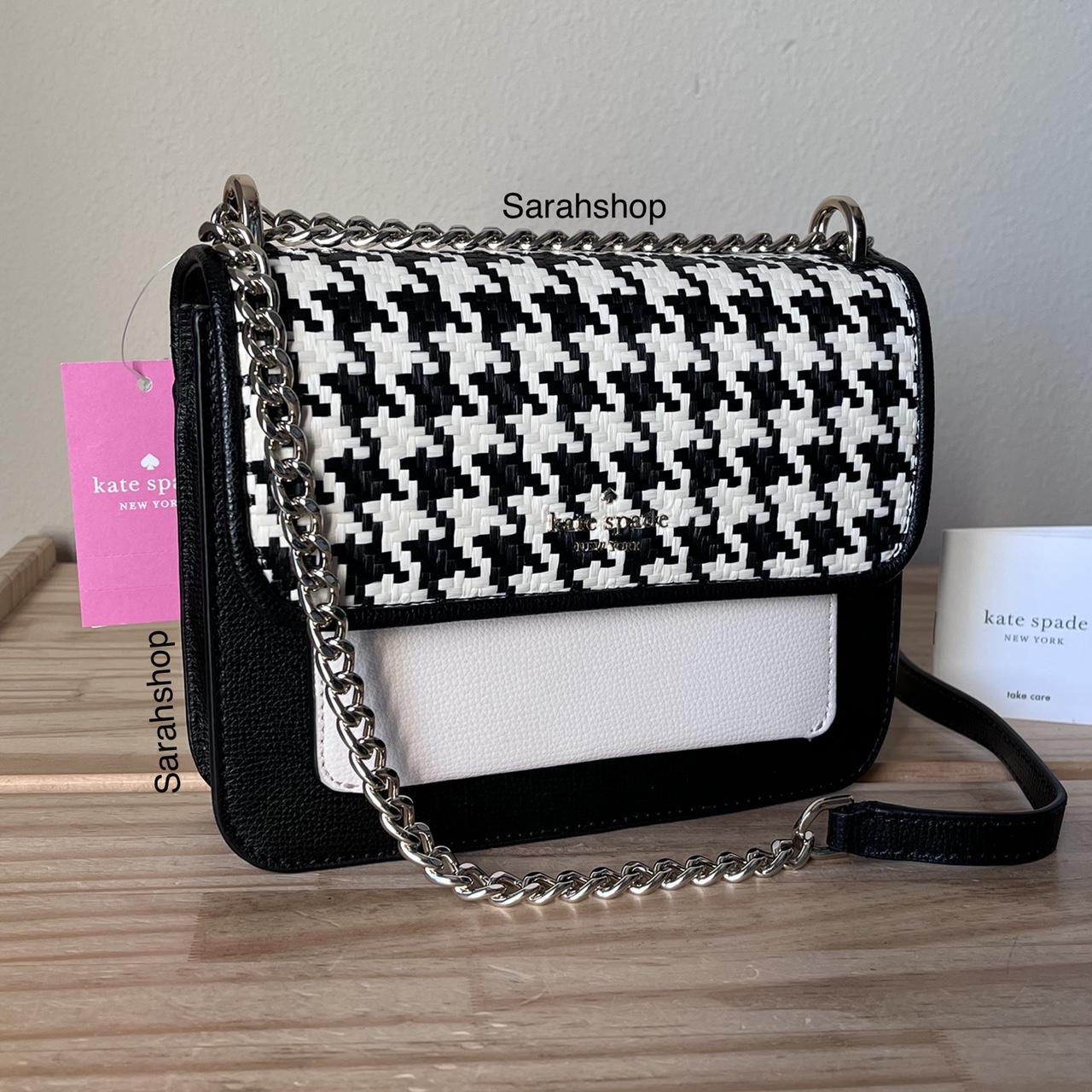 Authentic Kate Spade Black and White Leather Bag with tags