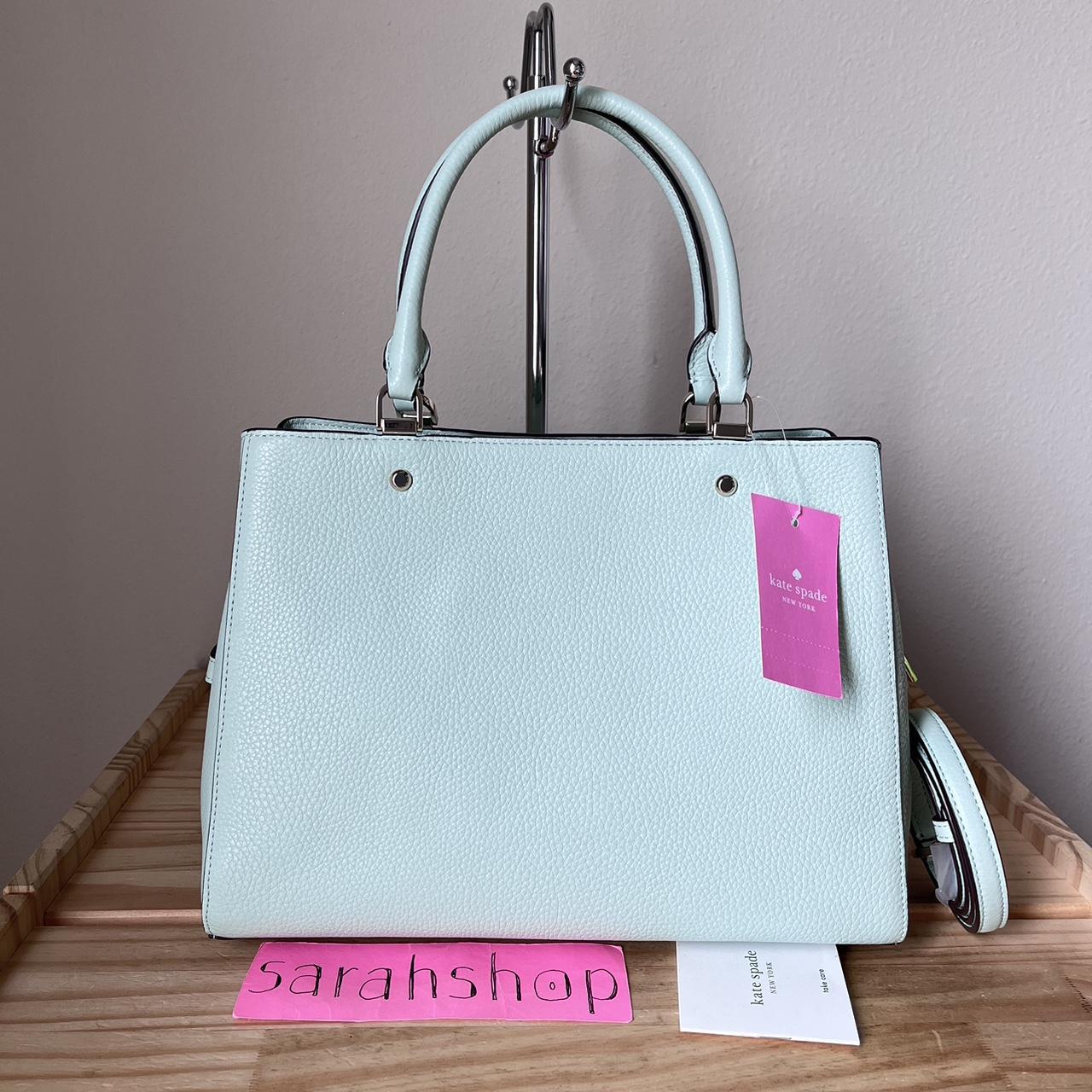 Kate Spade Leila Medium Triple Compartment Satchel Crossbody Seawater