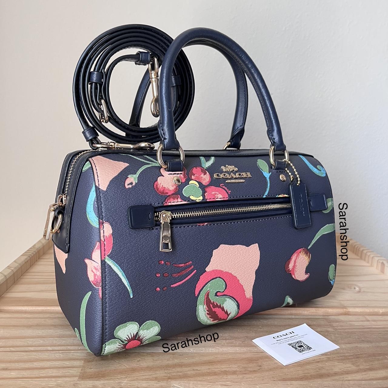 NWT Coach buy C8617 Rowan Satchel With Dreamy Land Floral Print Midnight Multi