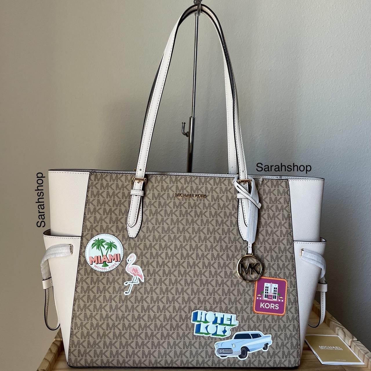 Light grey deals michael kors purse