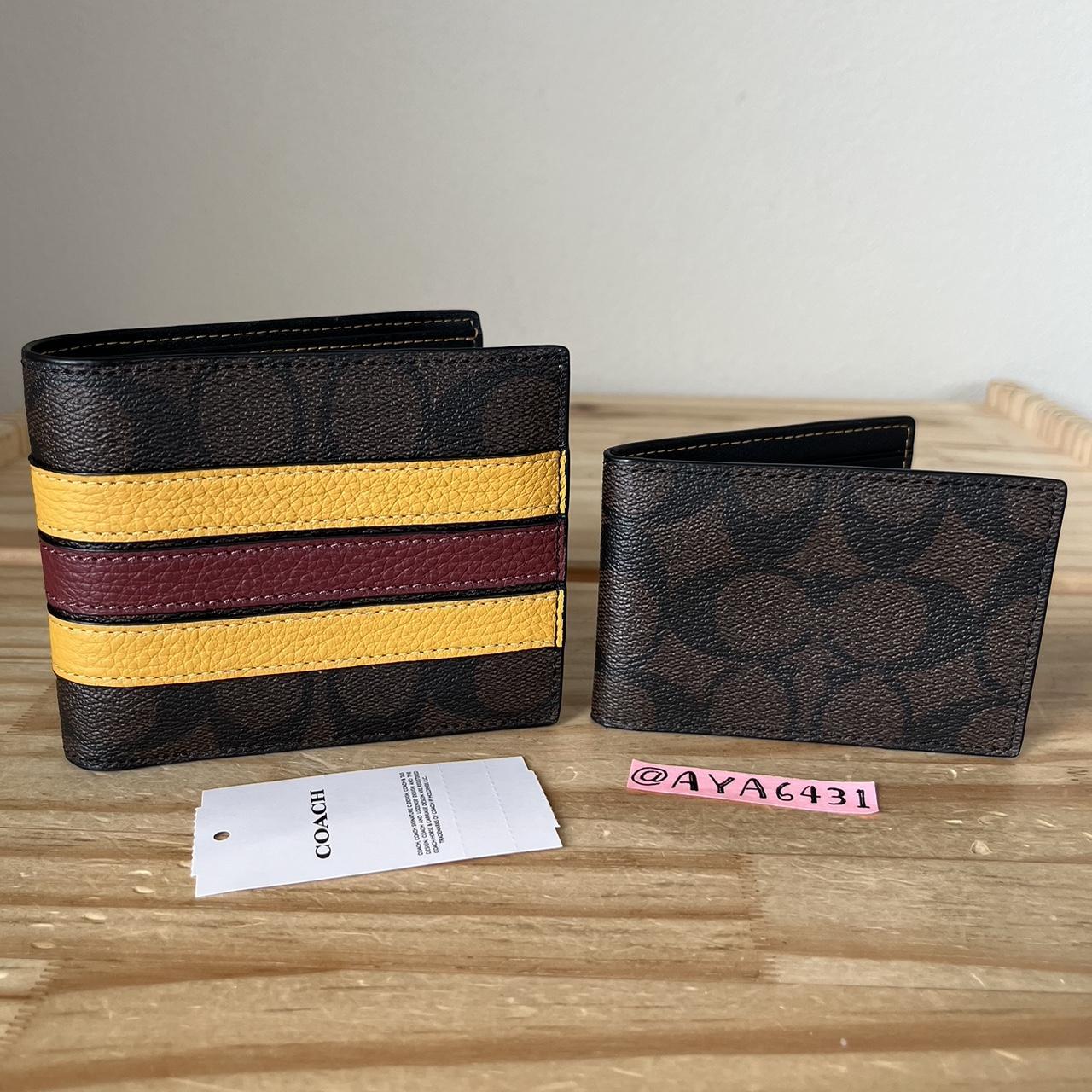 NWT Coach Boxed 3 In 1 Wallet Gift Set In Colorblock - Depop