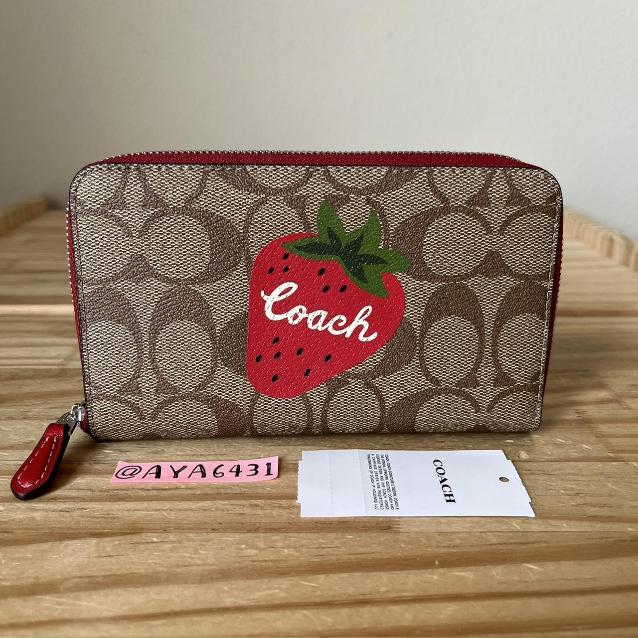 Pink Coach wallet wristlet OPEN TO OFFERS! 100% - Depop