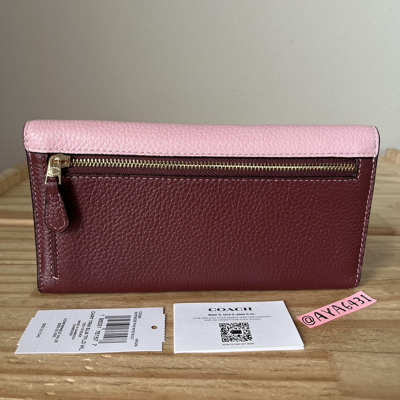 pink coach wallet with tags, never used! super cute - Depop