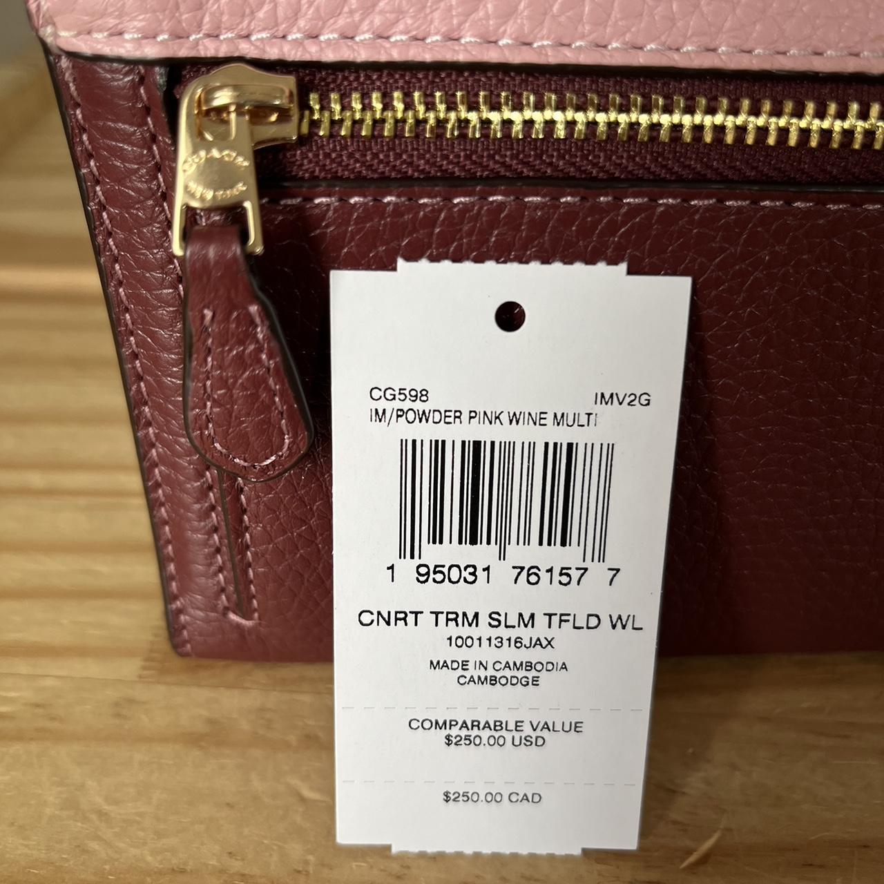 Coach wine online wallet