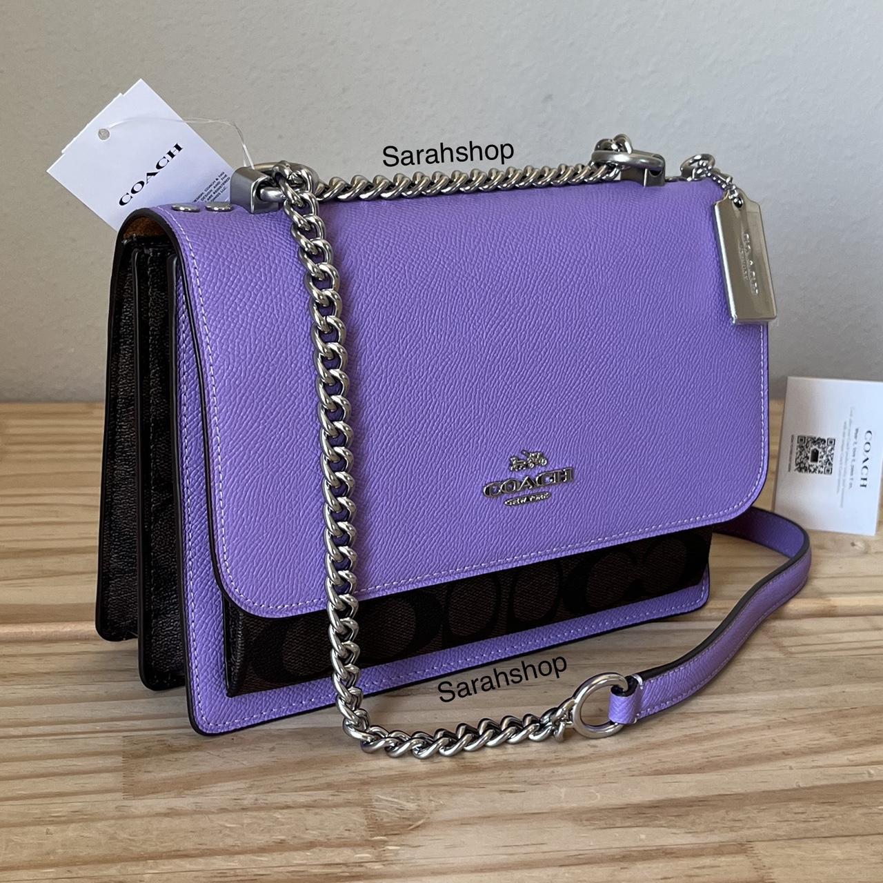 Buy Coach Willow Shoulder Bag | Purple Color Women | AJIO LUXE