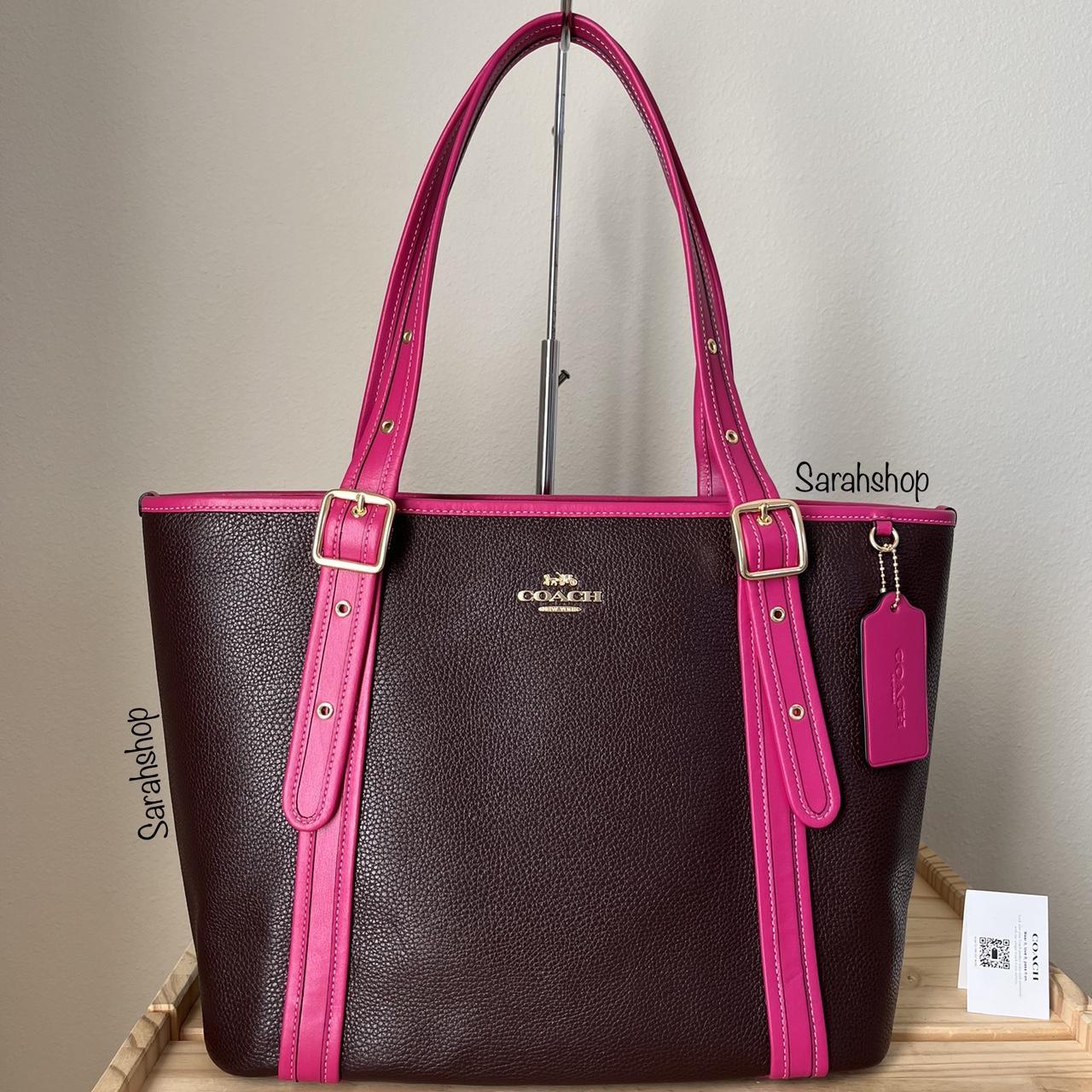 Oxblood coach purse online