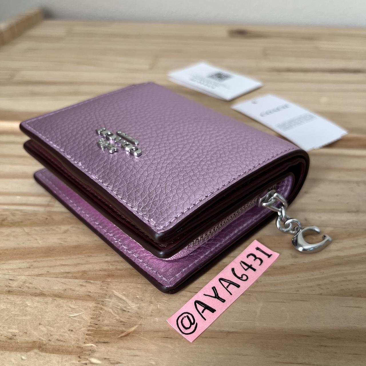 Purple discount wallet coach