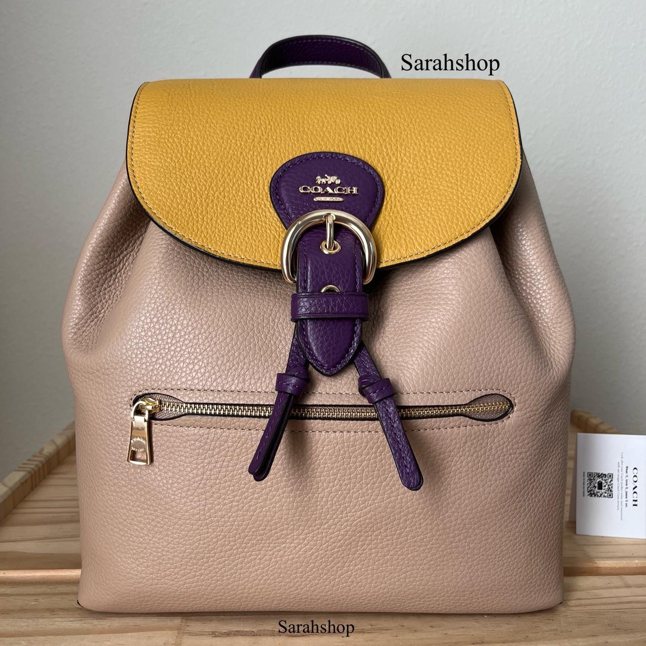 Coach discount backpack purple