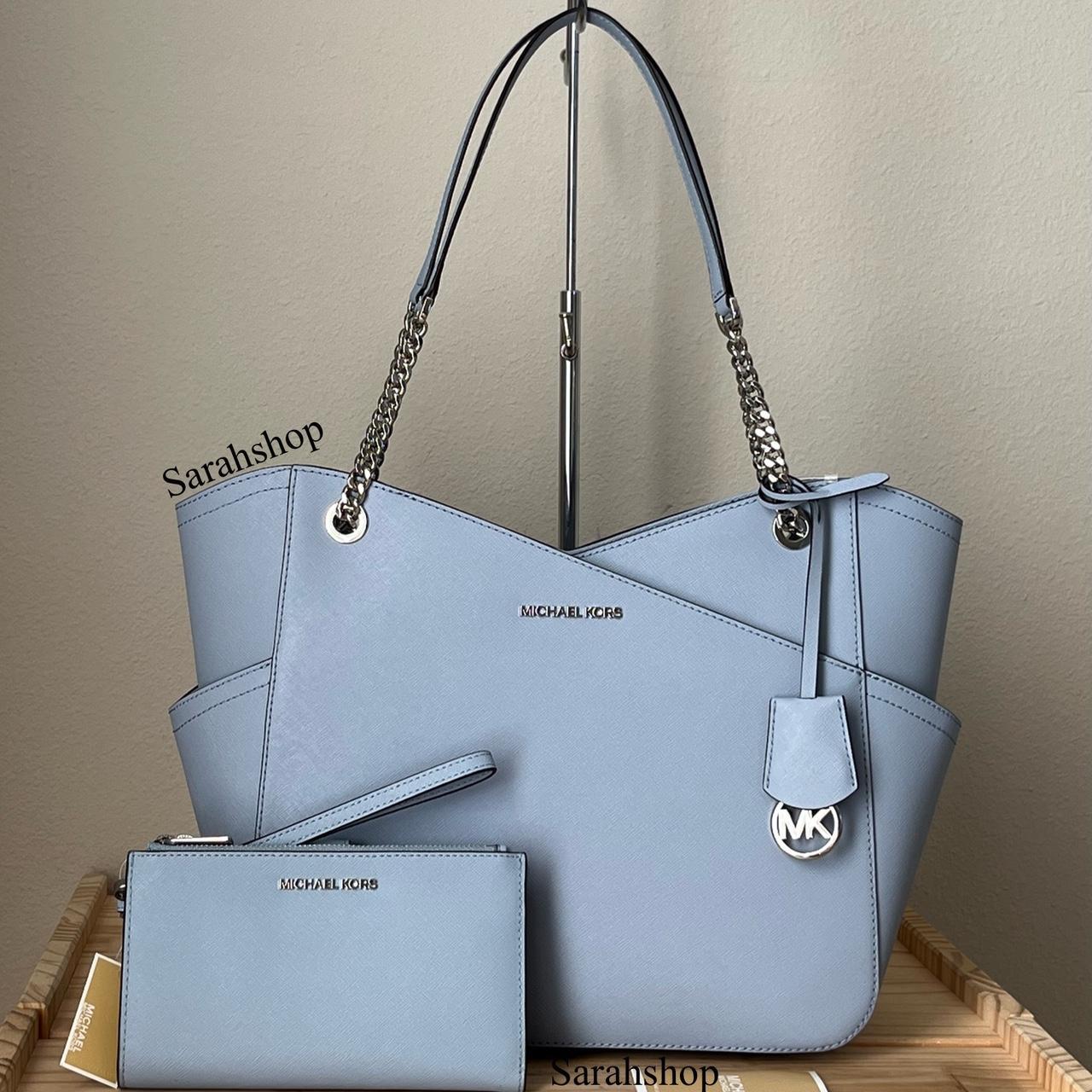 Michael kors pale on sale blue tote