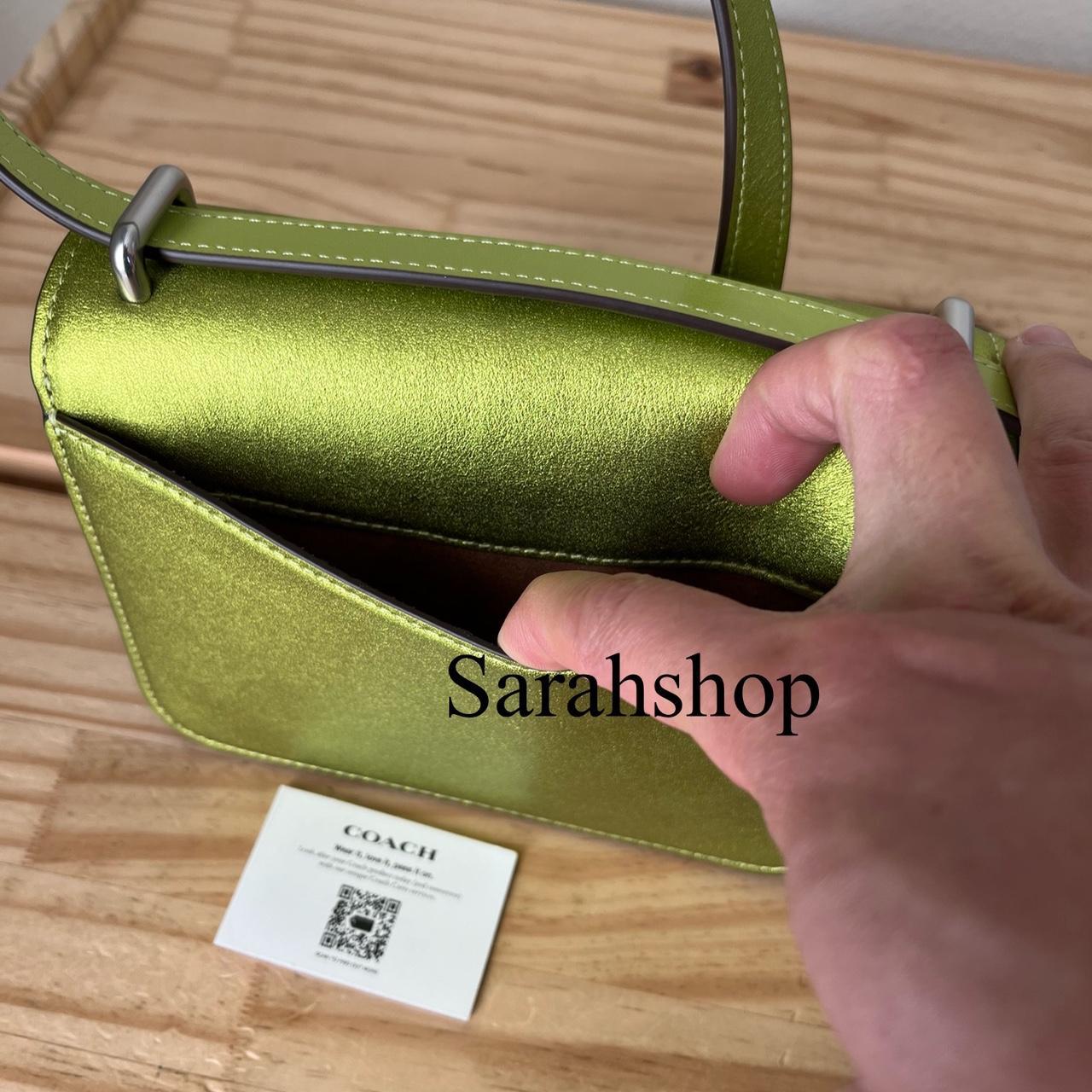 Coach - Olive Green Leather Fold-Over Purse – Current Boutique