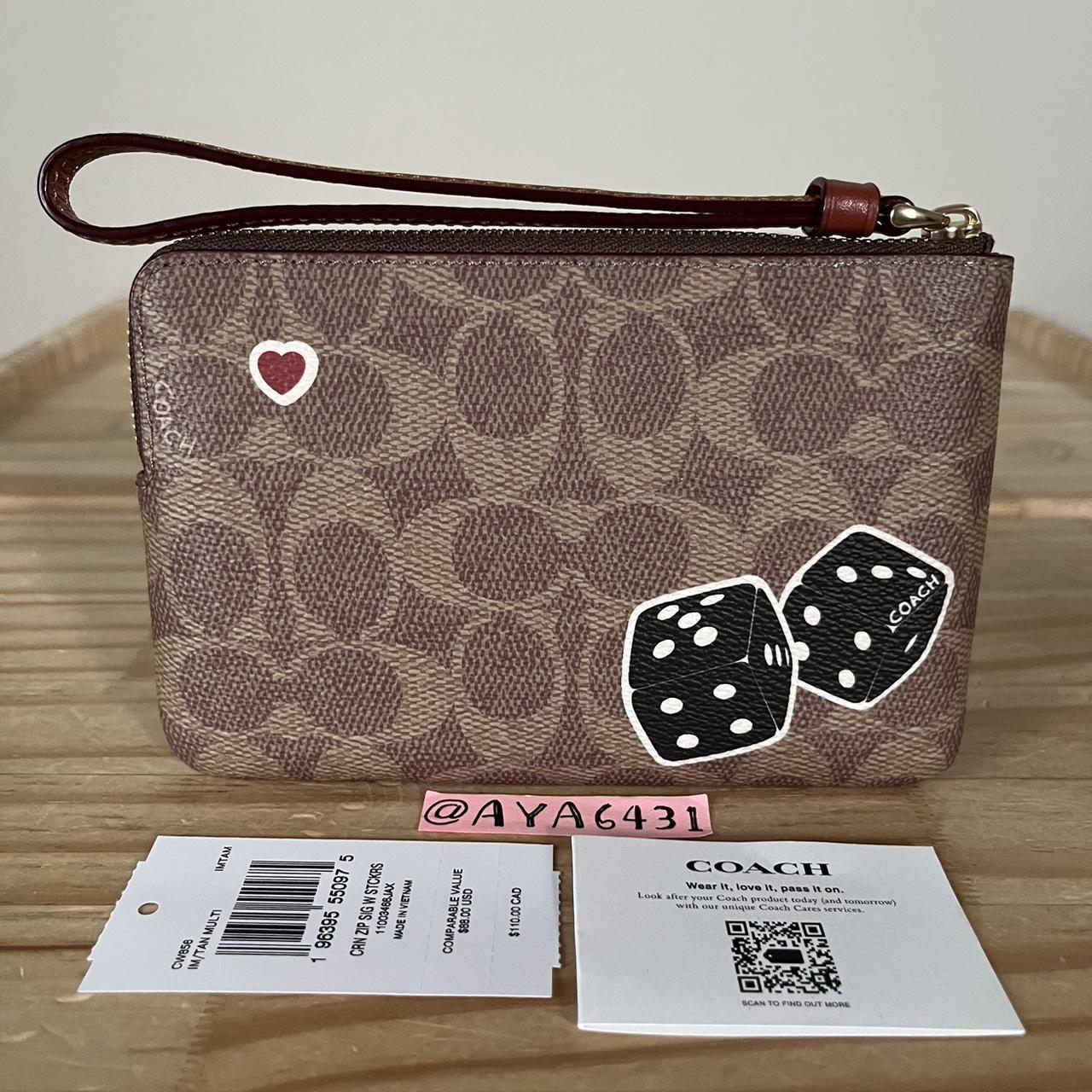 100% Authentic COACH Large Wristlet orders