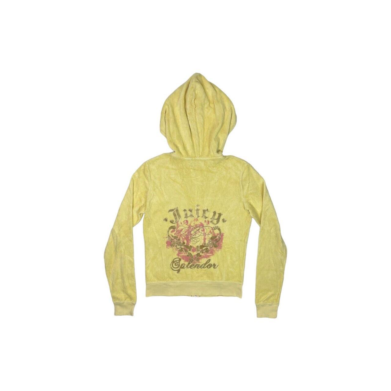 Juicy Couture yellow hooded hotsell sweater