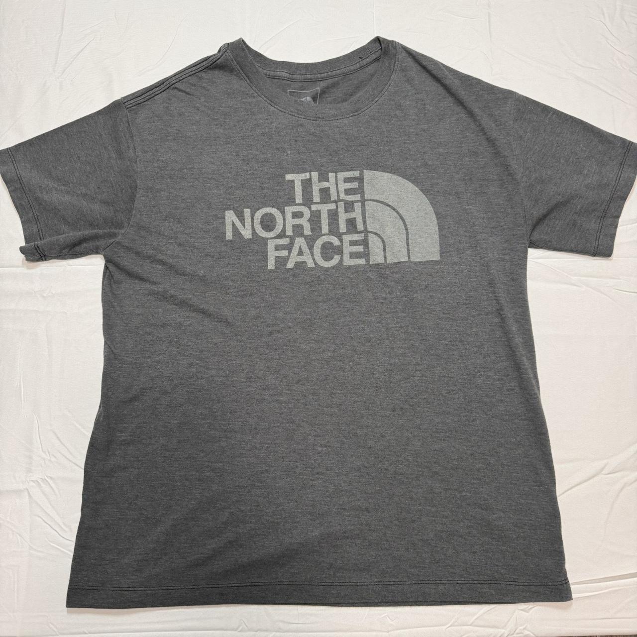 The North Face Grey Graphic Tee Lightweight soft... - Depop