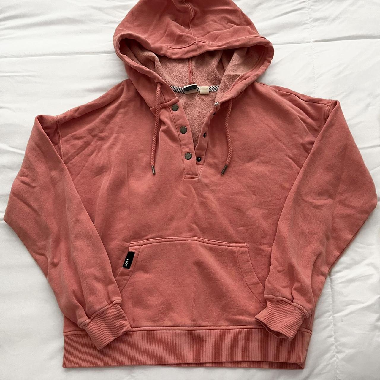 Roxy hooded sweatshirt size small roxy sweater... Depop