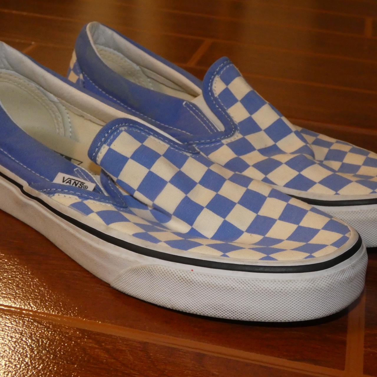 Vans slip ons on sale blue