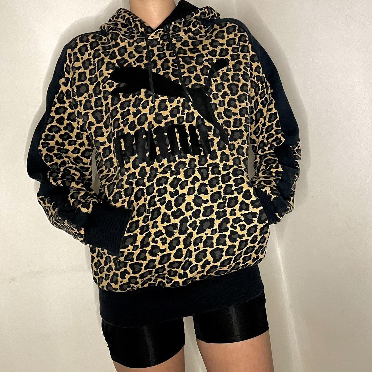 Puma leopard print hoodie from NYC in xxs seen on