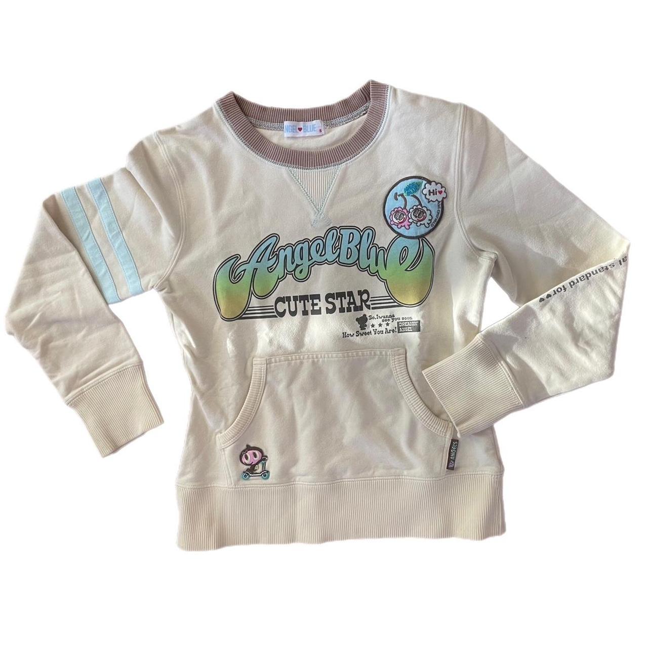 🎀 ANGEL BLUE top 🎀 imported from japan 🎀 small hole... Depop