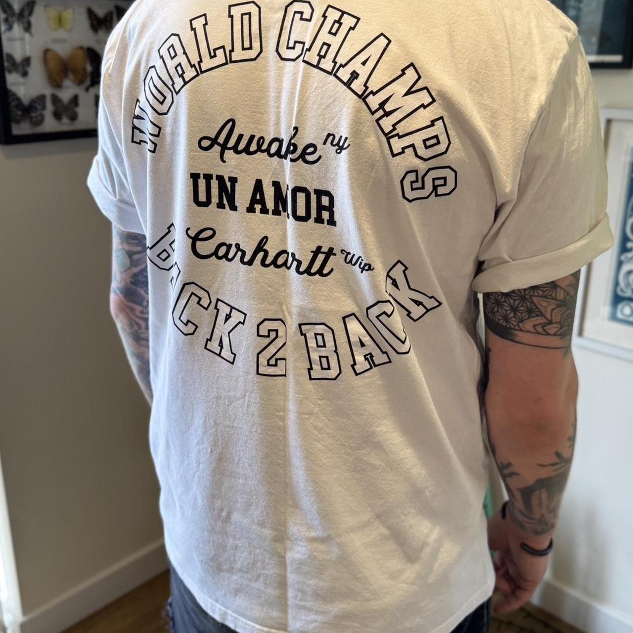 Carhartt x Awake NY white pocket tee XL PERFECT | Depop