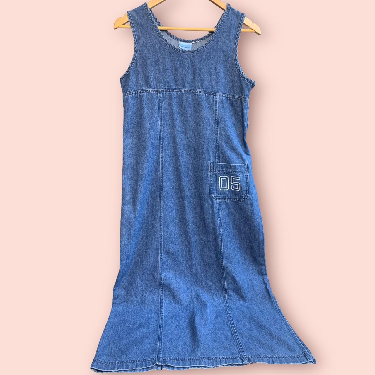 Vintage Deadstock Expressions Denim Maxi Dress...