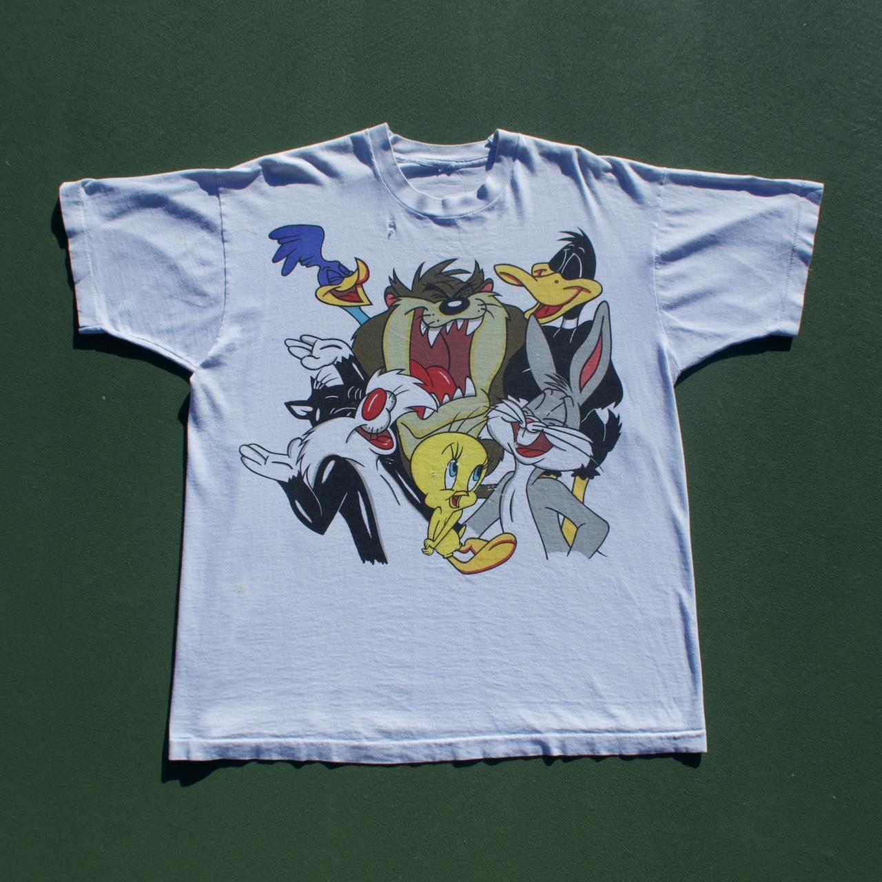 Vintage Denver Broncos Looney Tunes T-Shirt, Denver - Depop