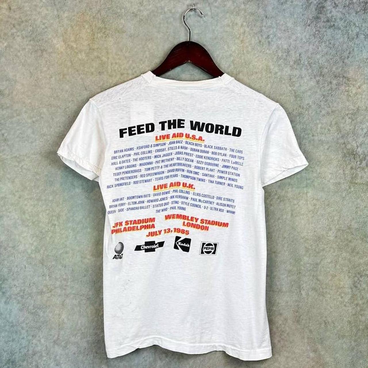Live Aid Retro 1985 Concert T-Shirt - Men's & Women's Vintage