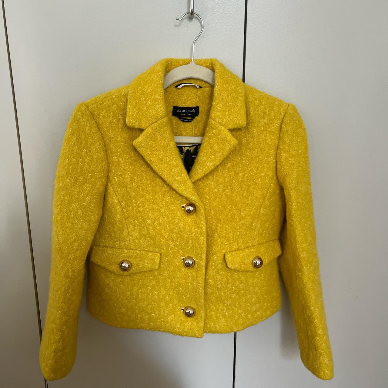 Kate spade shop yellow coat