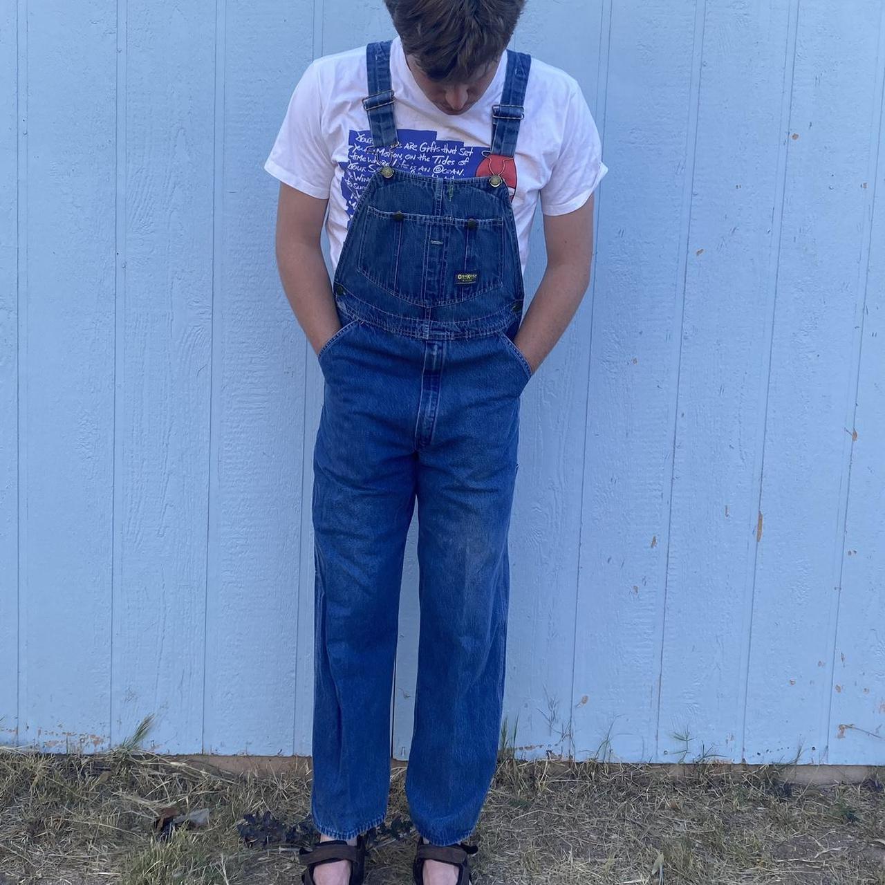 VINTAGE 60s OSHKOSH BGOSH OVERALLS 34 WAIST In Depop