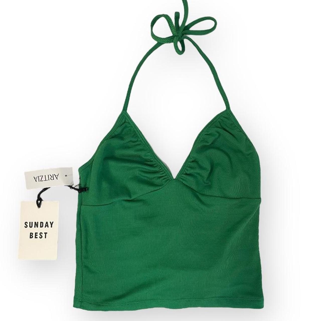 Green Aritzia Sunday Best green halter top💖 Brand... Depop